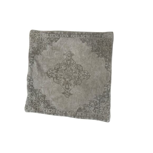 Pottery Barn Pillow Cover Case Maddie Textured Gray 22x22 Throw Accent - Picture 1 of 6